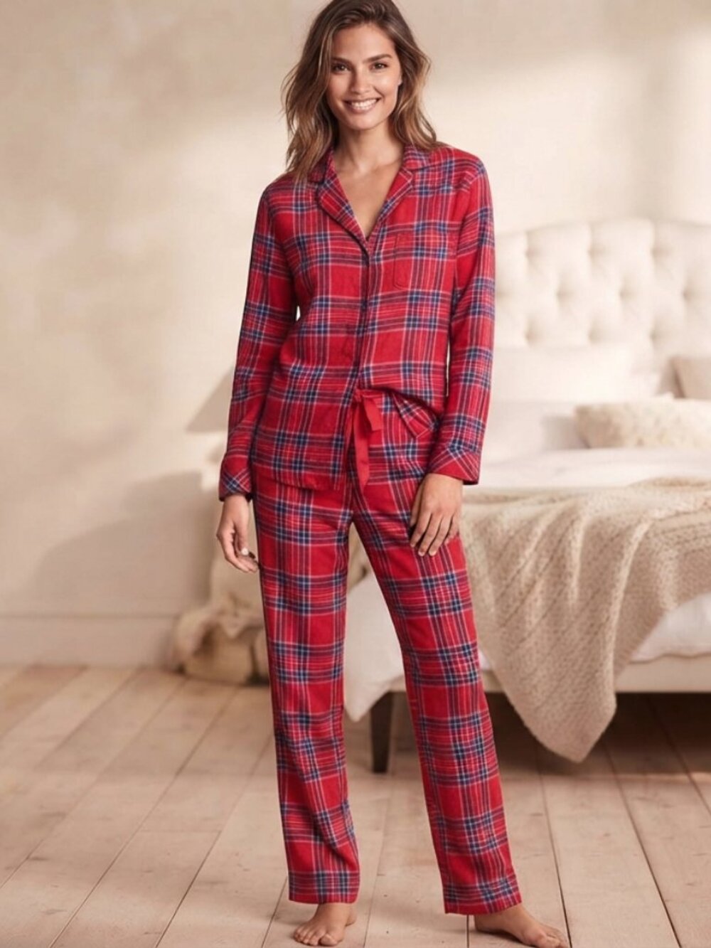 VICTORIA SECRET FLANNEL PJ SET SMALL